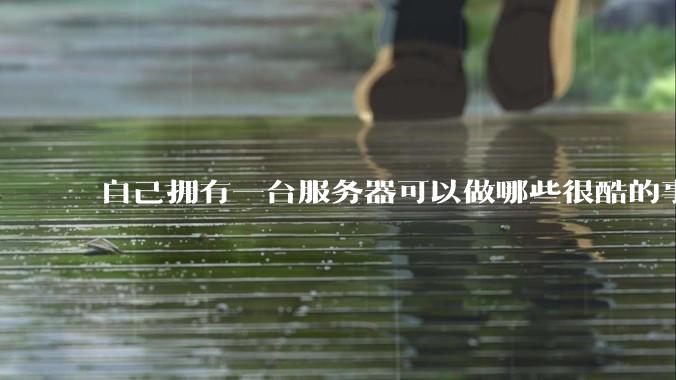 自己拥有一台服务器可以做哪些很酷的事情？