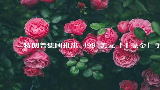 特朗普集团推出 499 美元「土豪金」手机 T1，安卓系统，号称「美国制造」，如何看待此举？