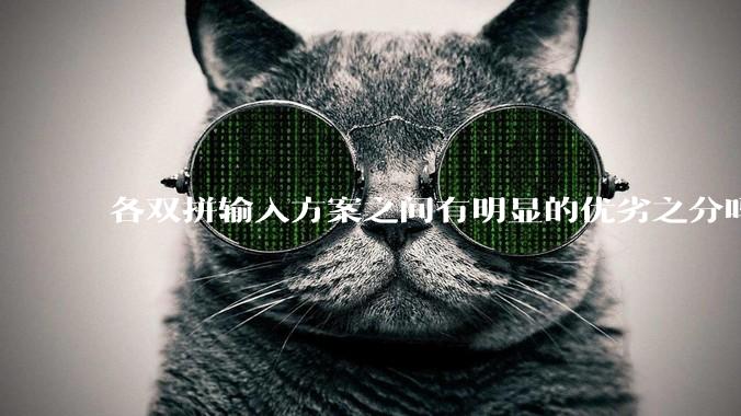 各双拼输入方案之间有明显的优劣之分吗？