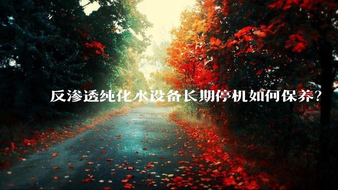 反渗透纯化水设备长期停机如何保养？