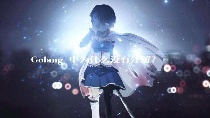 Golang 中为什么没有注解？