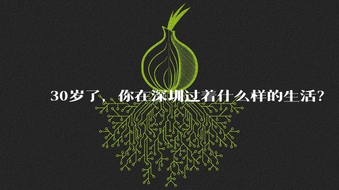 30岁了，你在深圳过着什么样的生活？