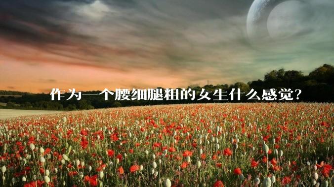 作为一个腰细腿粗的女生什么感觉？