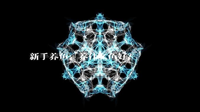 新手养鱼，养什么鱼好？