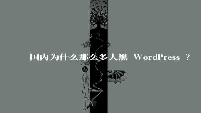 国内为什么那么多人黑 WordPress ？