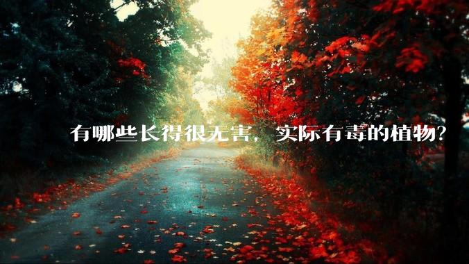 有哪些长得很无害，实际有毒的植物？
