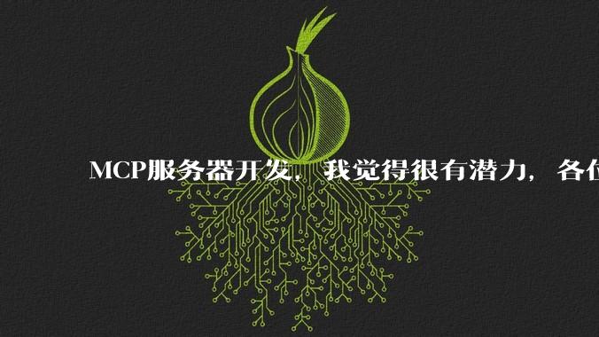 MCP服务器开发，我觉得很有潜力，各位觉得呢？