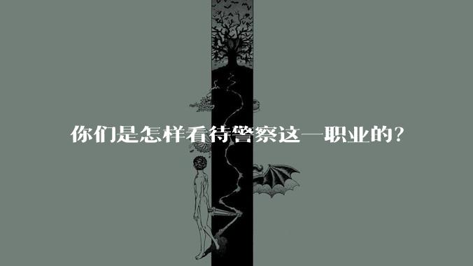 你们是怎样看待警察这一职业的？