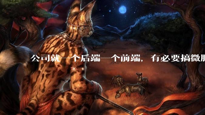 公司就一个后端一个前端，有必要搞微服务吗？