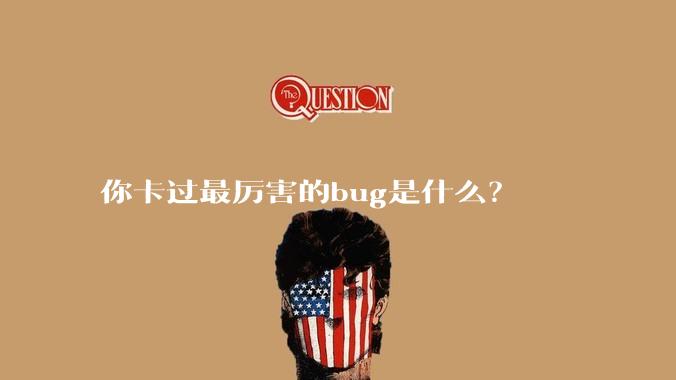 你卡过最厉害的bug是什么？