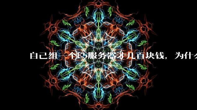 自己组一个E5服务器才几百块钱，为什么去阿里云租这么贵?