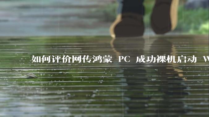 如何评价网传鸿蒙 PC 成功裸机启动 Windows ARM？