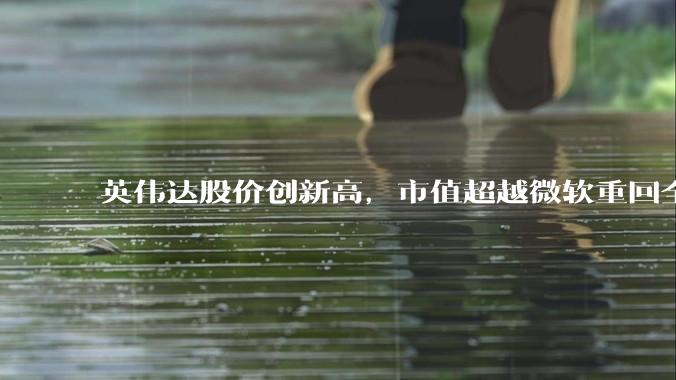 英伟达股价创新高，市值超越微软重回全球第一，黄仁勋称机器人是 AI 之后英伟达最大机遇，如何解读？