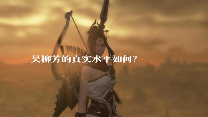 吴柳芳的真实水平如何？