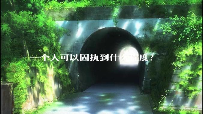 一个人可以固执到什么程度？