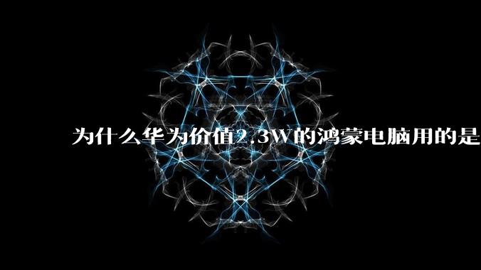 为什么华为价值2.3W的鸿蒙电脑用的是美国西数的SN740固态硬盘？