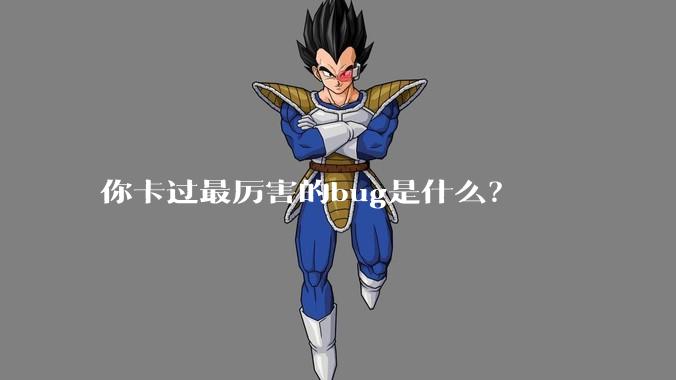 你卡过最厉害的bug是什么？