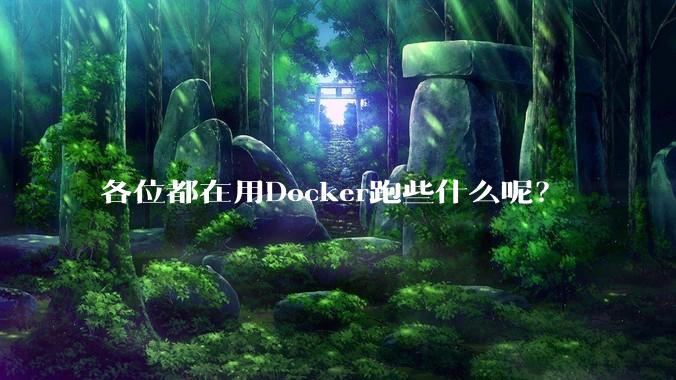 各位都在用Docker跑些什么呢？