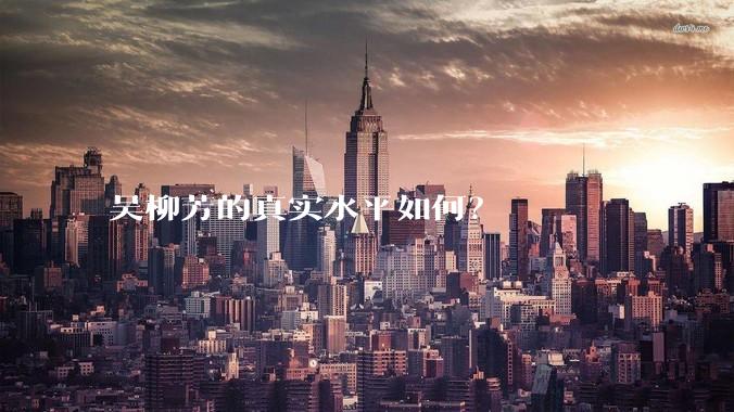 吴柳芳的真实水平如何？