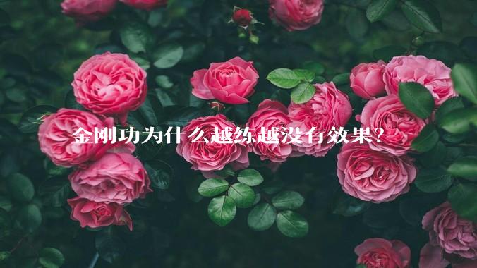 金刚功为什么越练越没有效果？