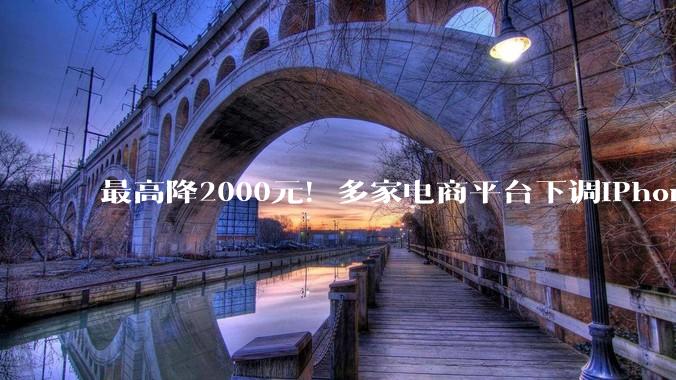 最高降2000元！多家电商平台下调iPhone 17 Pro系列价格_苹果_同比_补贴