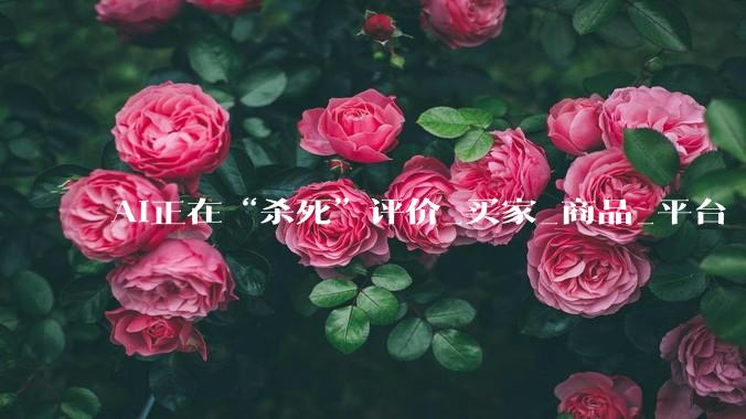 AI正在“杀死”评价_买家_商品_平台