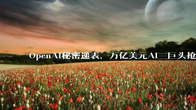 OpenAI秘密递表，万亿美元AI三巨头抢滩美股IPO_上市_Spacex_时间