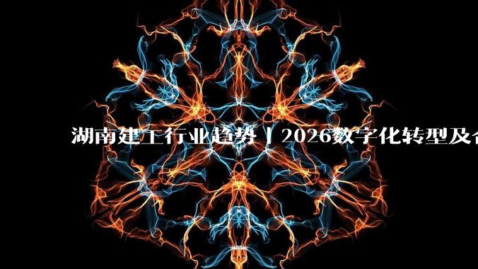 湖南建工行业趋势｜2026数字化转型及合规风险防控_施工_项目_模型