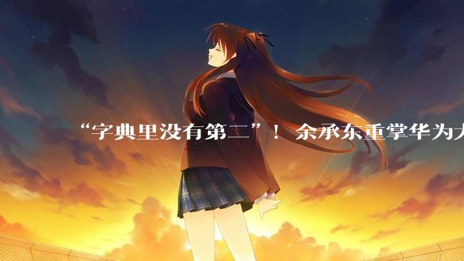 “字典里没有第二”！余承东重掌华为大模型，鸿蒙7迈向智能体时代_HarmonyOS_生态_Agent