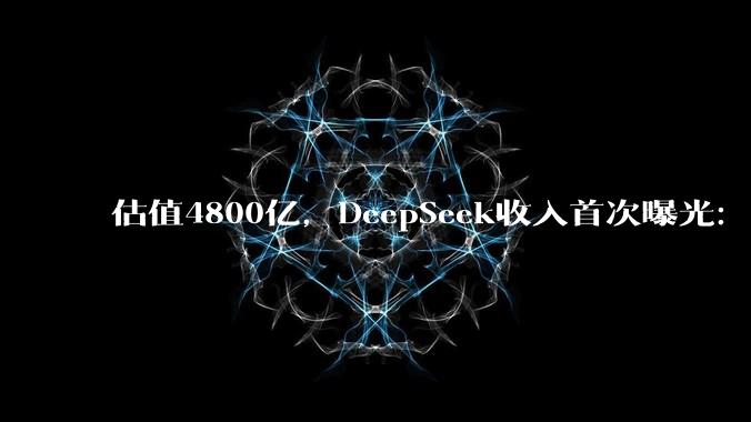 估值4800亿，DeepSeek收入首次曝光：最快明年IPO_Token_公司_融资