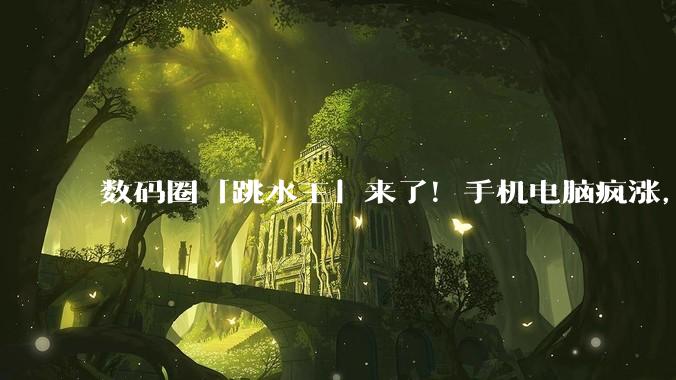 数码圈「跳水王」来了！手机电脑疯涨，相机价格却崩了_存储_产能_成本