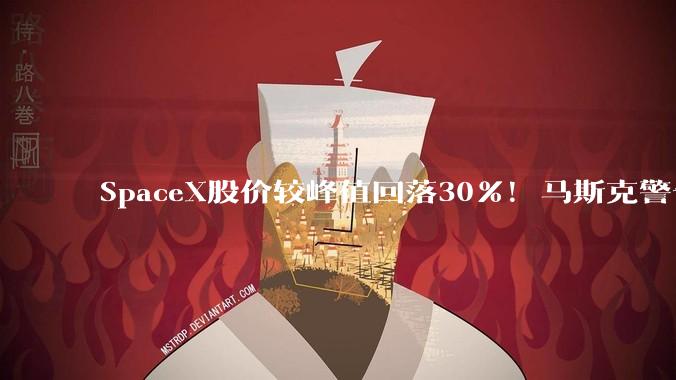 SpaceX股价较峰值回落30%！马斯克警告做空机构：你们存活概率极低_空头_特斯拉_仓位