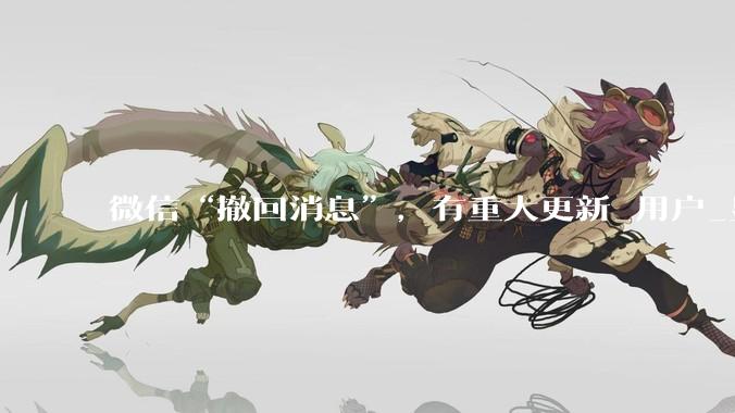 微信“撤回消息”，有重大更新_用户_显示_影响