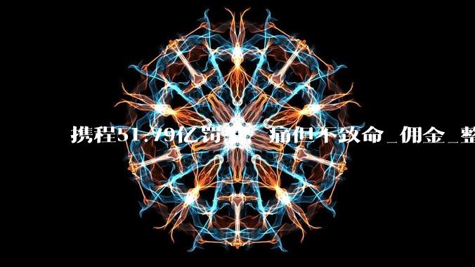 携程51.79亿罚单：痛但不致命_佣金_整改_比例