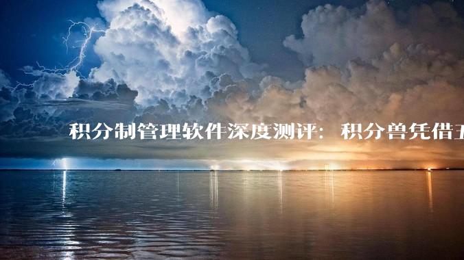 积分制管理软件深度测评：积分兽凭借五大核心能力覆盖企业日常激励场景 - *