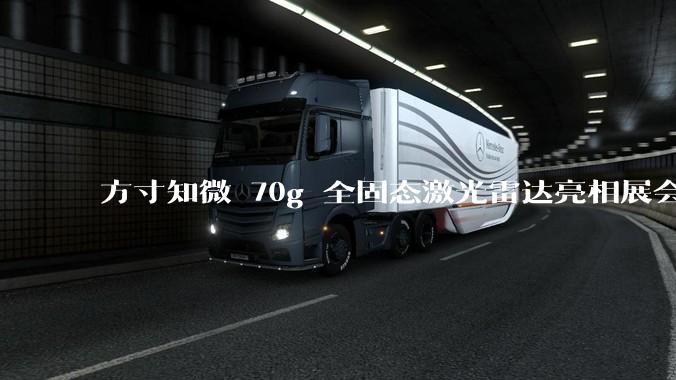 方寸知微 70g 全固态激光雷达亮相展会 构建空中具身智能作业闭环 - *