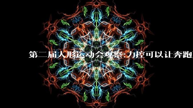 第二届人形运动会观察:力控可以让奔跑更稳健 - *