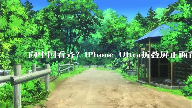 向中国看齐？iPhone Ultra折叠屏正面首曝，取消灵动岛，侧边指纹_苹果_设计_人脸