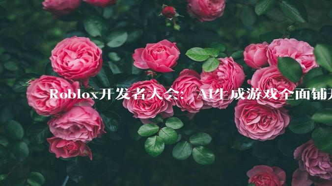Roblox开发者大会：AI生成游戏全面铺开，年底游戏不用装App也能玩 - *