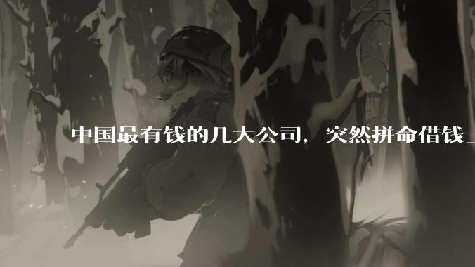 中国最有钱的几大公司，突然拼命借钱_字节_建设_人民币