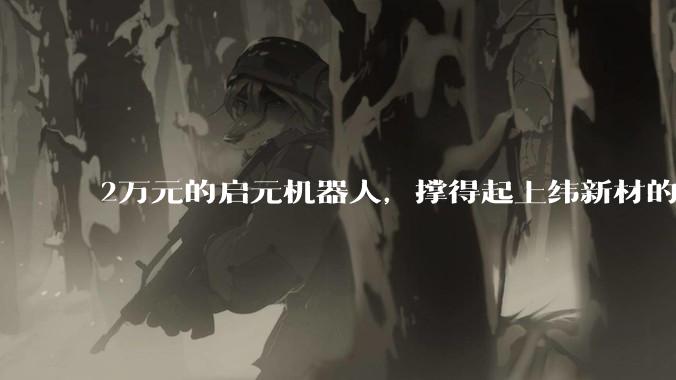 2万元的启元机器人，撑得起上纬新材的600亿市值吗？_智元_消费_场景