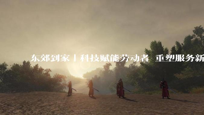 东郊到家丨科技赋能劳动者 重塑服务新路径 - *