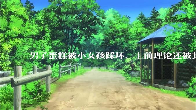 男子蛋糕被小女孩踩坏，上前理论还被其家长辱骂殴打，如果发生这种事情有比***里当事人更好的处理方法吗？