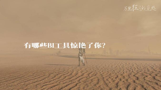 有哪些BI工具惊艳了你？