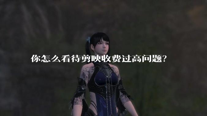 你怎么看待剪映收费过高问题？