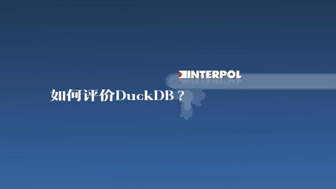 如何评价DuckDB?