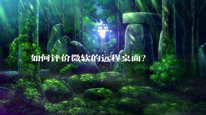 如何评价微软的远程桌面？