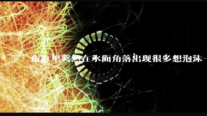 鱼缸里突然在水面角落出现很多想泡沫一样的气泡是怎么回事？