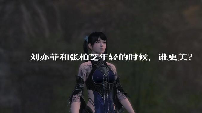 刘亦菲和张柏芝年轻的时候，谁更美？