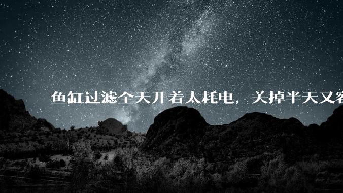 鱼缸过滤全天开着太耗电，关掉半天又容易水浑，有什么好办法？